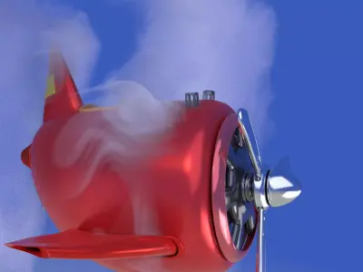 toy aeroplane 3D model