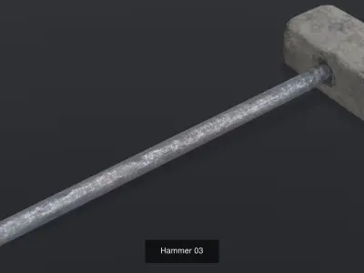 Collection of Hammers 3D Model Pack