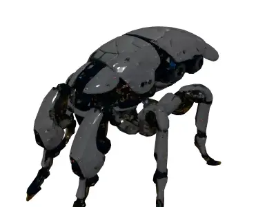 SciFi Robotic Insect Exploration Drone Low-poly 3D model