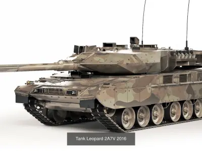Collection of modern models of main battle tanks 3D Model Pack