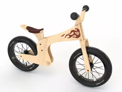 Early Rider Bicycle 3D model