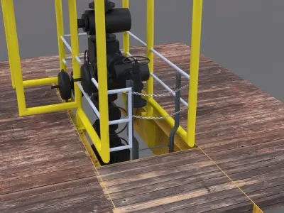 Valve access platforms Free 3D model
