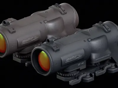 ELCAN SpecterDR Low-poly 3D model purchase