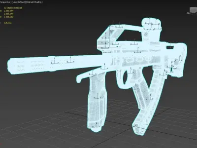 Machine Gun 3D model 22