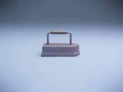 Old iron Low-poly 3D model purchase