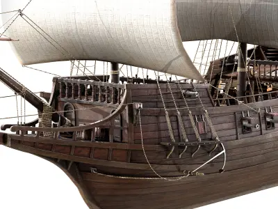 Galleon Ship n1 3D model