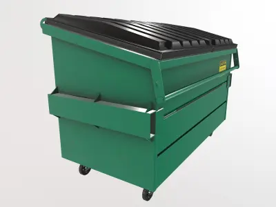 Recycling Dumpster Low-poly 3D model purchase