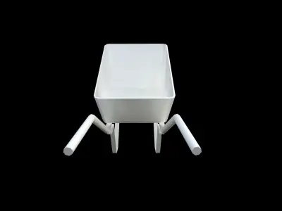 Wheelbarrow Low-poly 3D model get