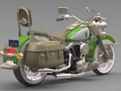motorcycle 3D model 8