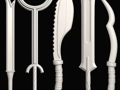 Sword Base Mesh Vol 3 Low-poly 3D model