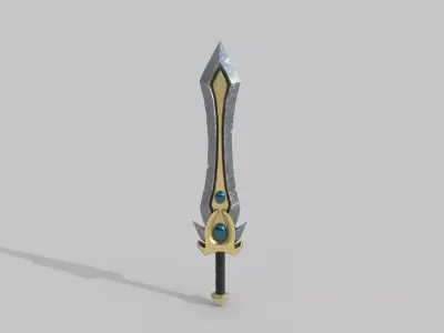 Sword Low-poly 3D model 78