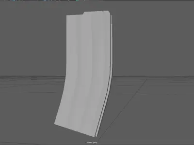 Low Poly M4A1 Rifle Stylized Assault Weapon 3D Model Low-poly 3D model