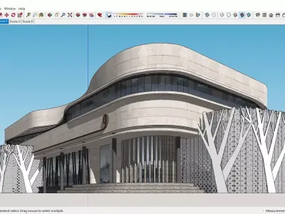 Sketchup Commercial Complex L9 3D model