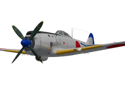 Nakajima Ki-84 Hayate 3D model get