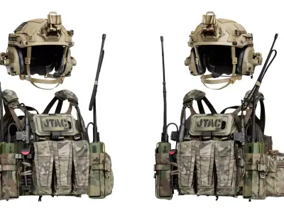 CRYE JPC 2 PLATE CARRIER V3 Low-poly 3D model