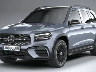 Mercedes-Benz GLB 2024 3D model purchase