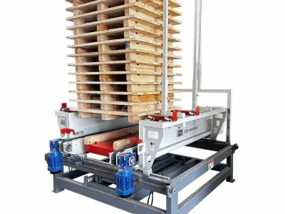 Automated Palletizer for Wood Pallet Lines 3D model