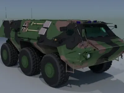TPz Fuchs - Armored Personnel Carrier 3D model