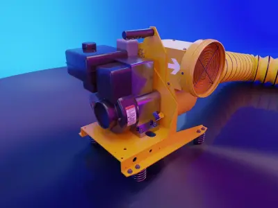 Gas Blower 3D model