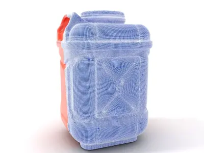 Coral Fuel Canister model pack Low-poly 3D model