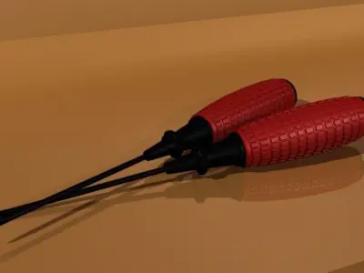 Screw Driver Free low-poly 3D model purchase