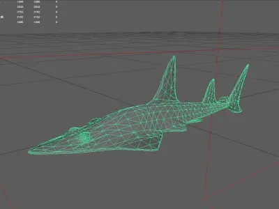 Skate Low-poly 3D model order