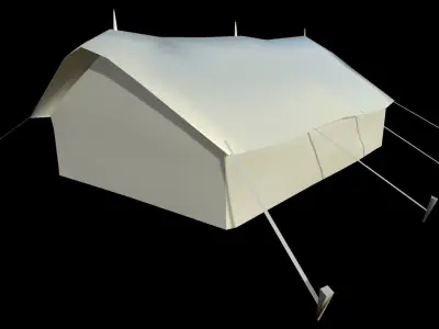Military Tent - 2 Low-poly 3D model