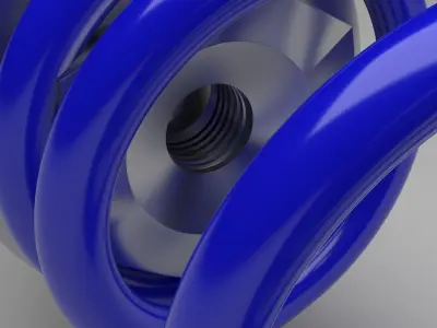 Car Shock Absorber 3D model from CGTrader
