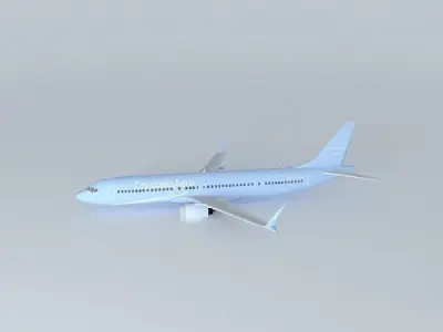 CrystallisAero Boeing 737 Max 9 Free 3D model