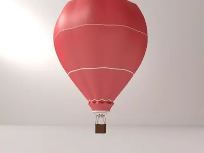 Hot Air Balloon 3D model 4