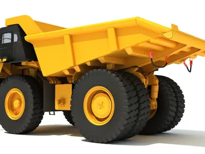 Mining Dump Truck 3D model by 3D-Horse