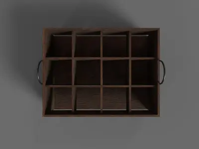 Old Beer Crate Free low-poly 3D model