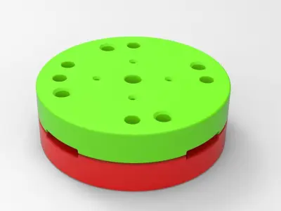 Mold for diecast truck tire 3 Scale 1 to 25 3D print model