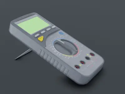 Digital Multimeter Low-poly 3D model