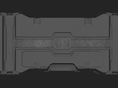 Sci Fi Crate AAA PBR Asset 3D model 3D model