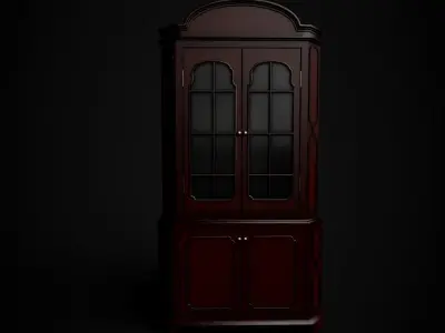 Victorian Cupboard Low-poly 3D model