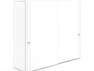 Wooden Cabinet II 3D model