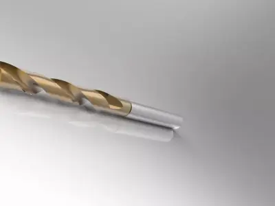 Carbide Drill 2 coolant holes 3D model