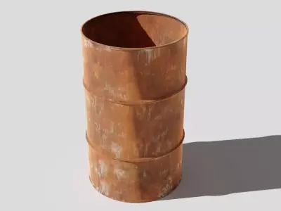 Rusty Barrel 3D model