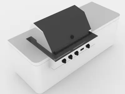 Barbecue outdoor grill 3D model