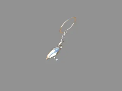 flamingo keychain  3D model