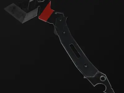Metal Axe Low-poly 3D model buy