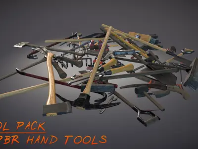 Tool Pack - 40 PBR Hand Tools 3D model