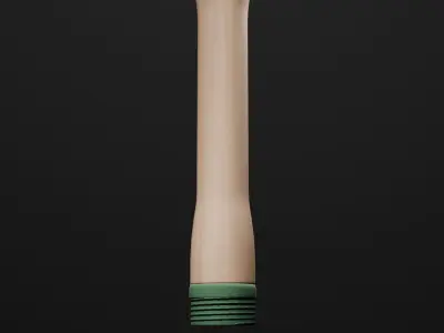 Game-Ready German WW2 Stick Grenade Low-poly 3D model