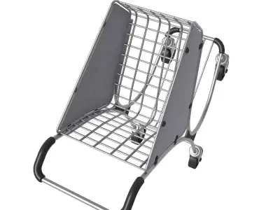 Airport Luggage Trolley  3D model