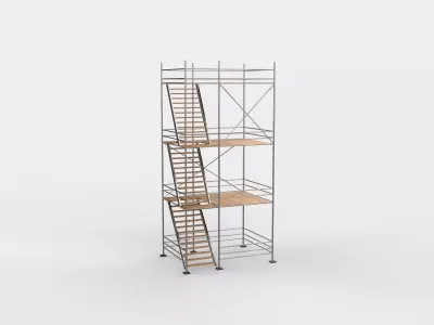 industrial scaffolding  3D model