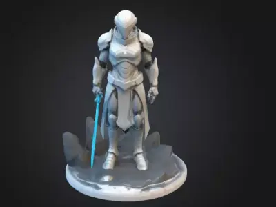 Warrior B03 Low-poly 3D model