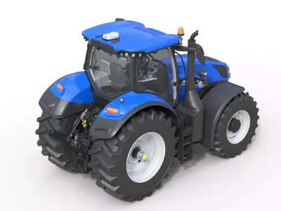 New Holland T7315 Tractor Low-poly 3D model