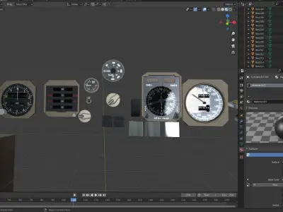 BOEING 767 parts 3D model