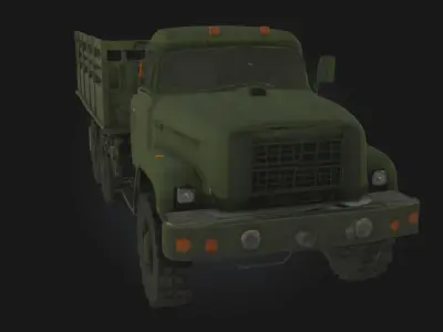 Military Cargo Truck  Armored Transport Vehicle Model 3D model by 3dart3d